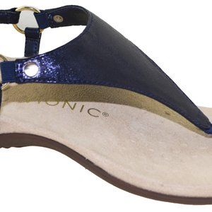 Vionic Kirra Navy Metallic  Sandals